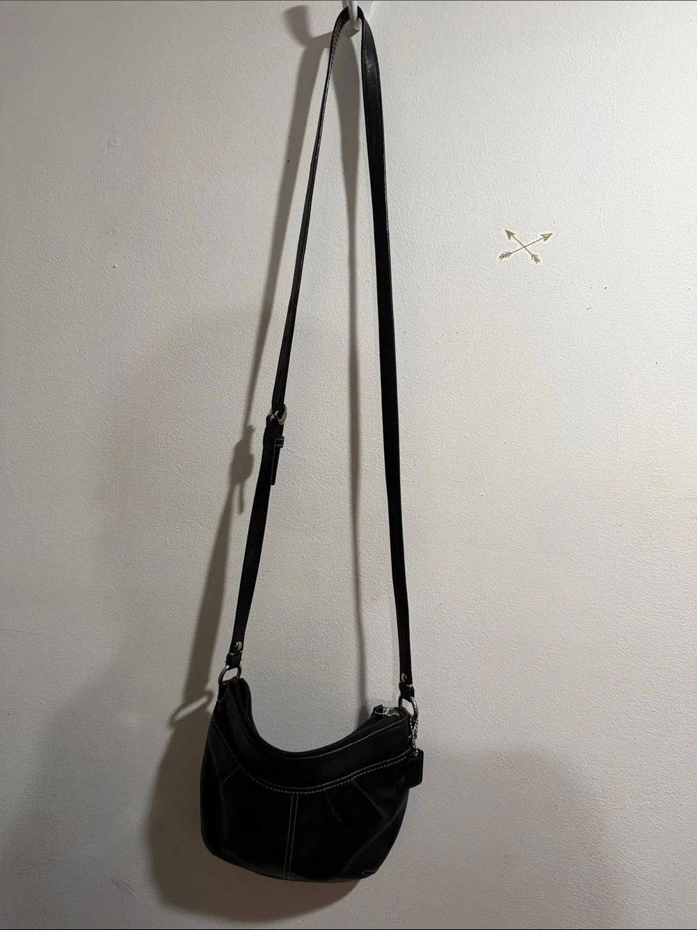 Coach Black Leather Crossbody Bag